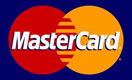 MASTERCARD credit card accepted